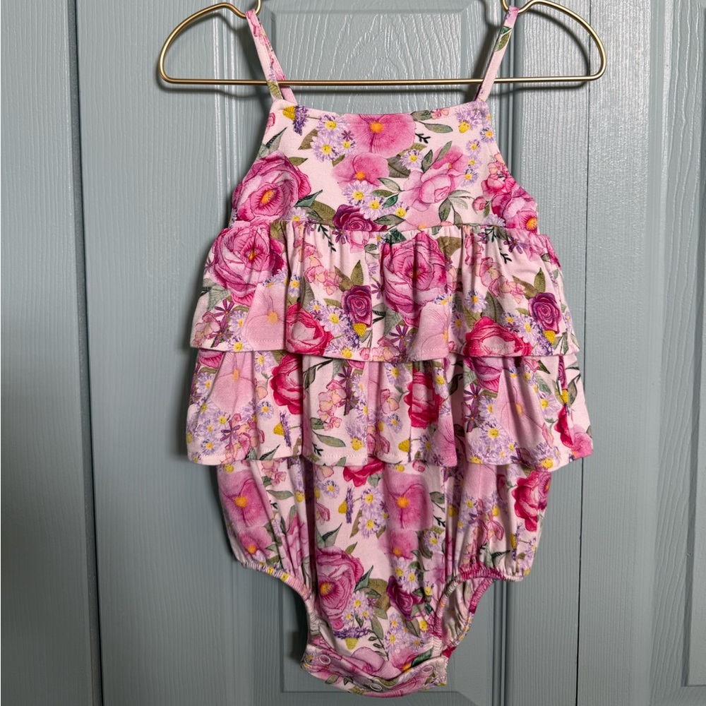 Posh Peanut Elly Ruffle Romper